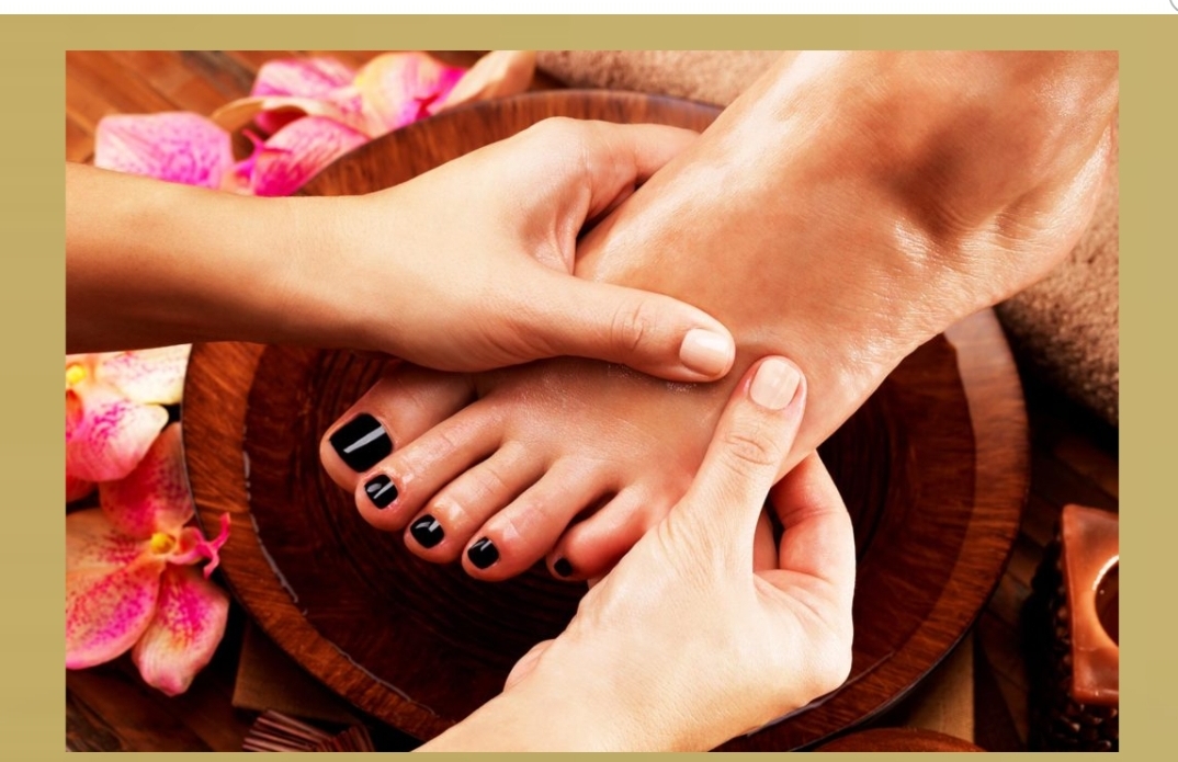 Foot reflexology massage