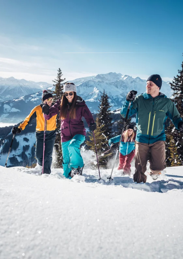 Snowshoe hike on the Schmittenhöhe