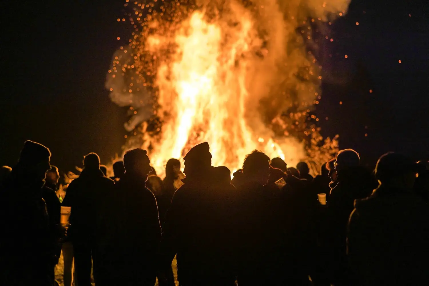 Easter bonfire Fichtenau