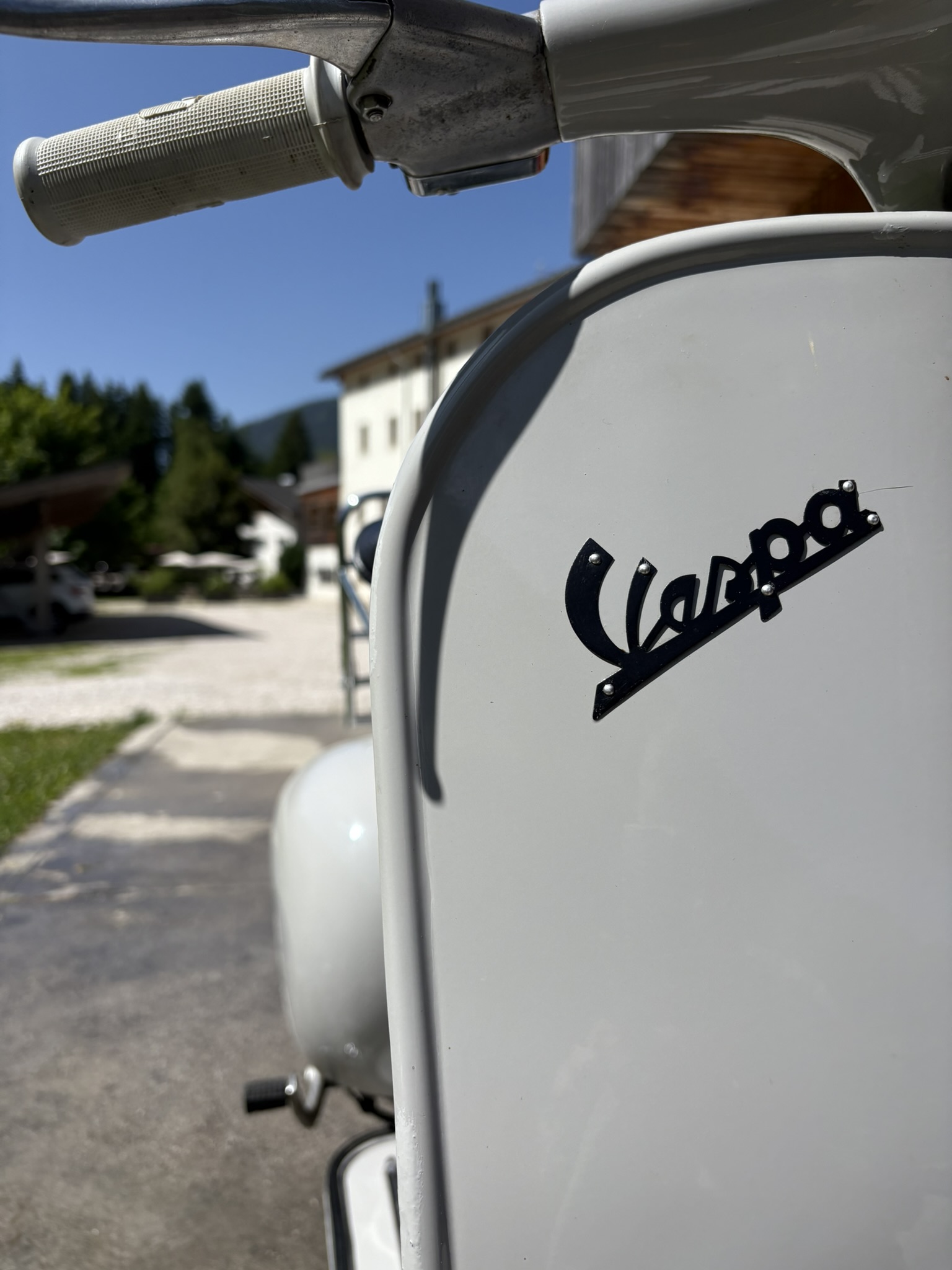 Vintage Vespa experience in Val di Non - cruising through the Non Valley on a Vespa VNB from 1962