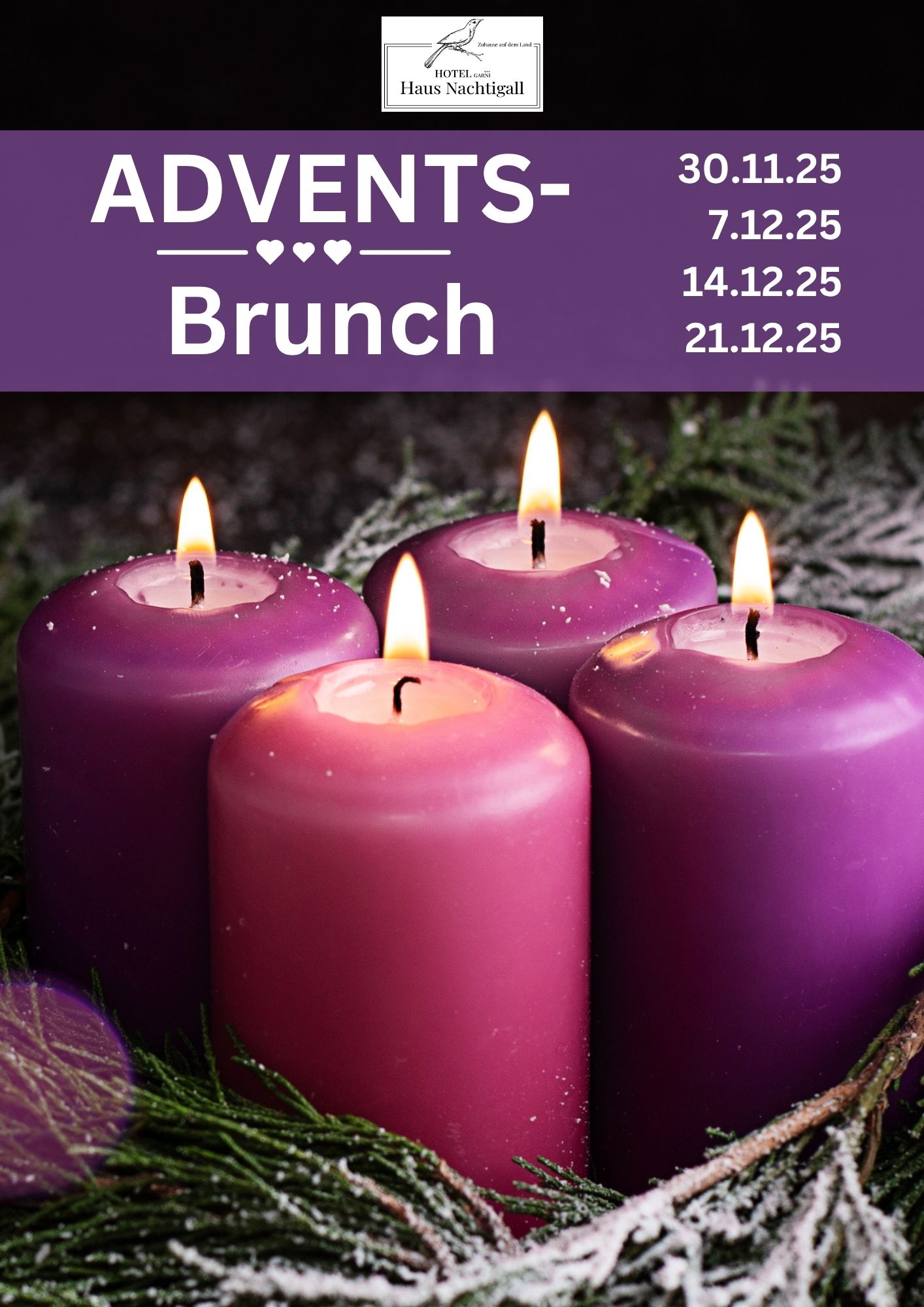 Advents-Brunch am Kamin | Niederrhein - inkl. Fisch