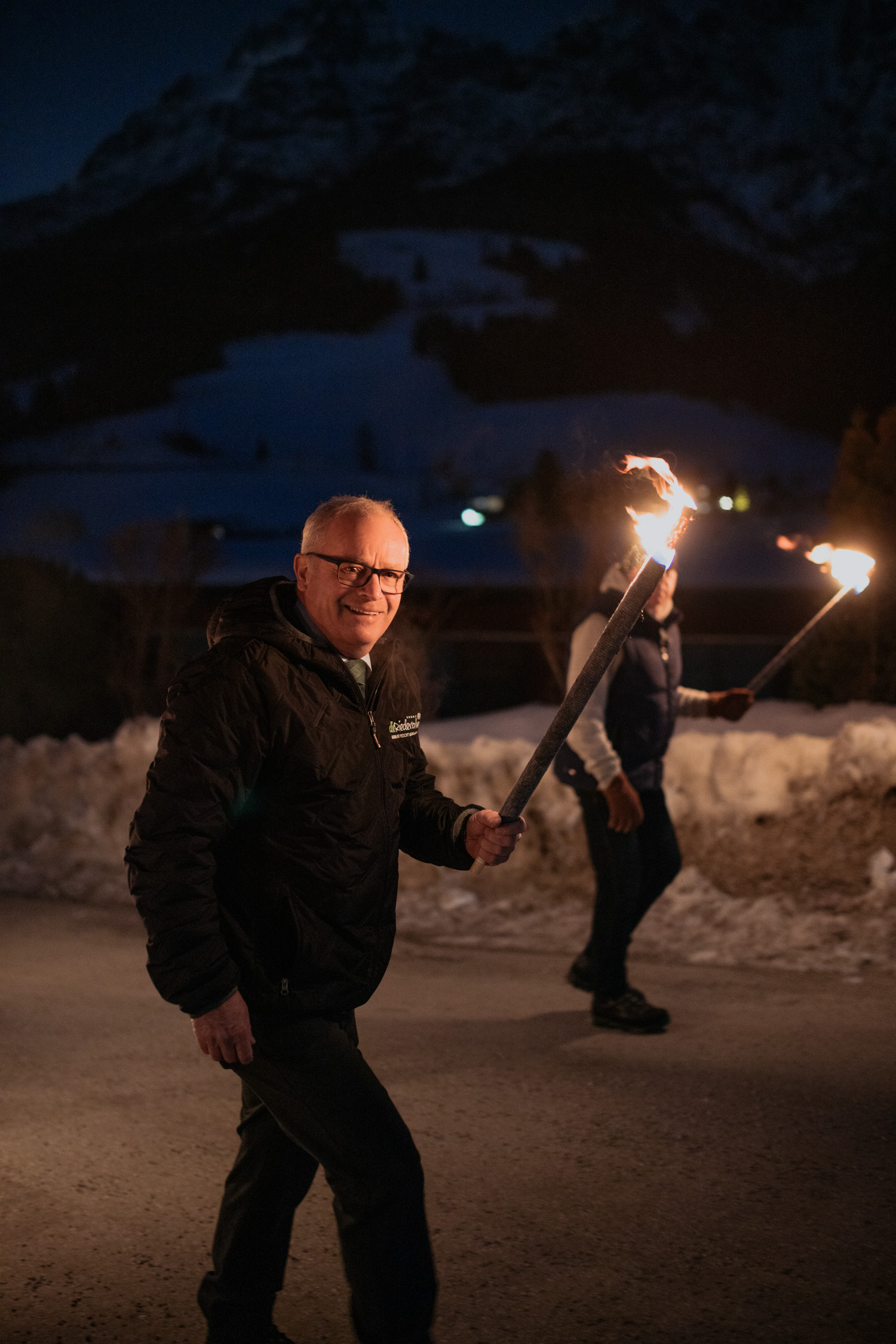 Short torchlight hike