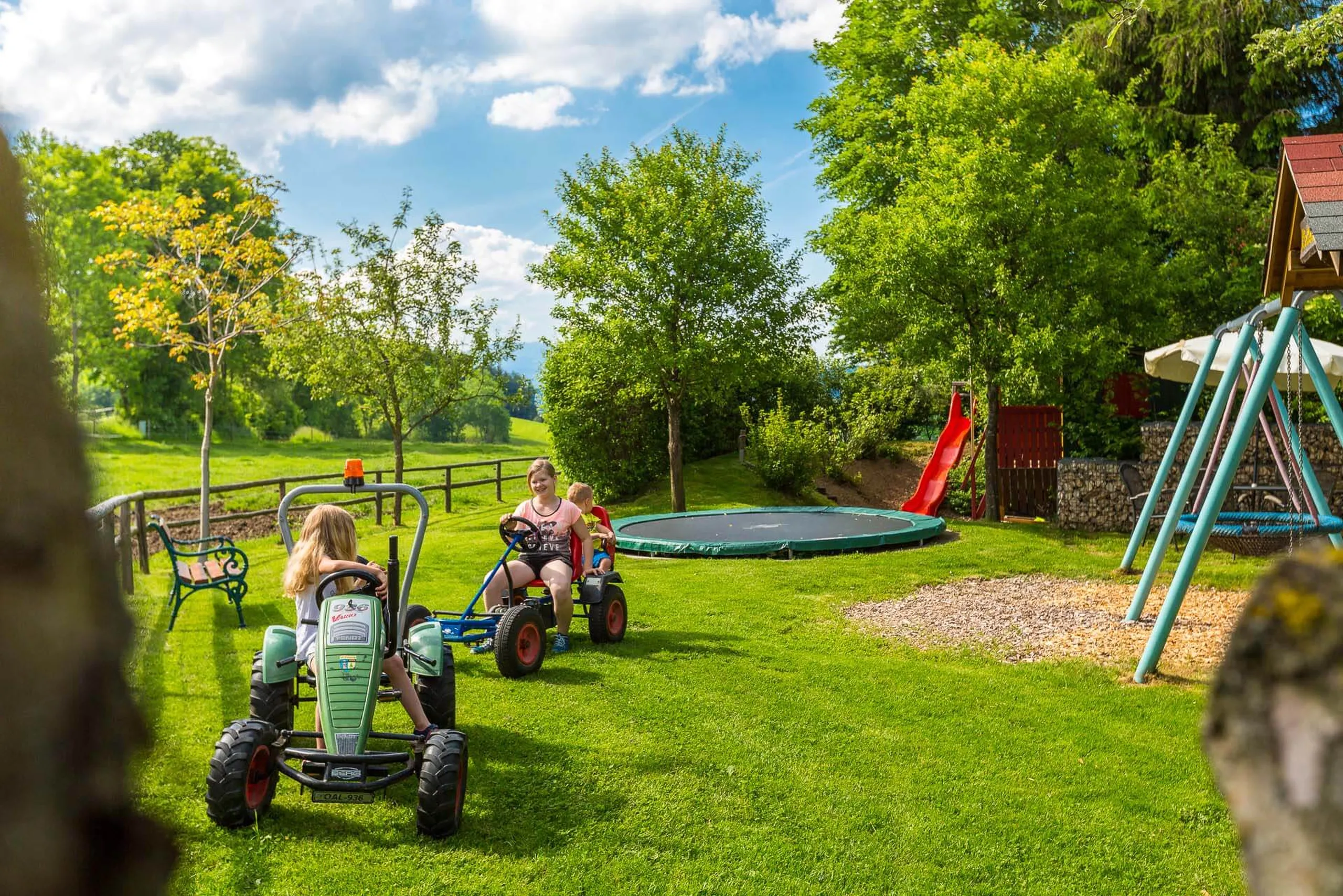 Go-karting fun on the farm