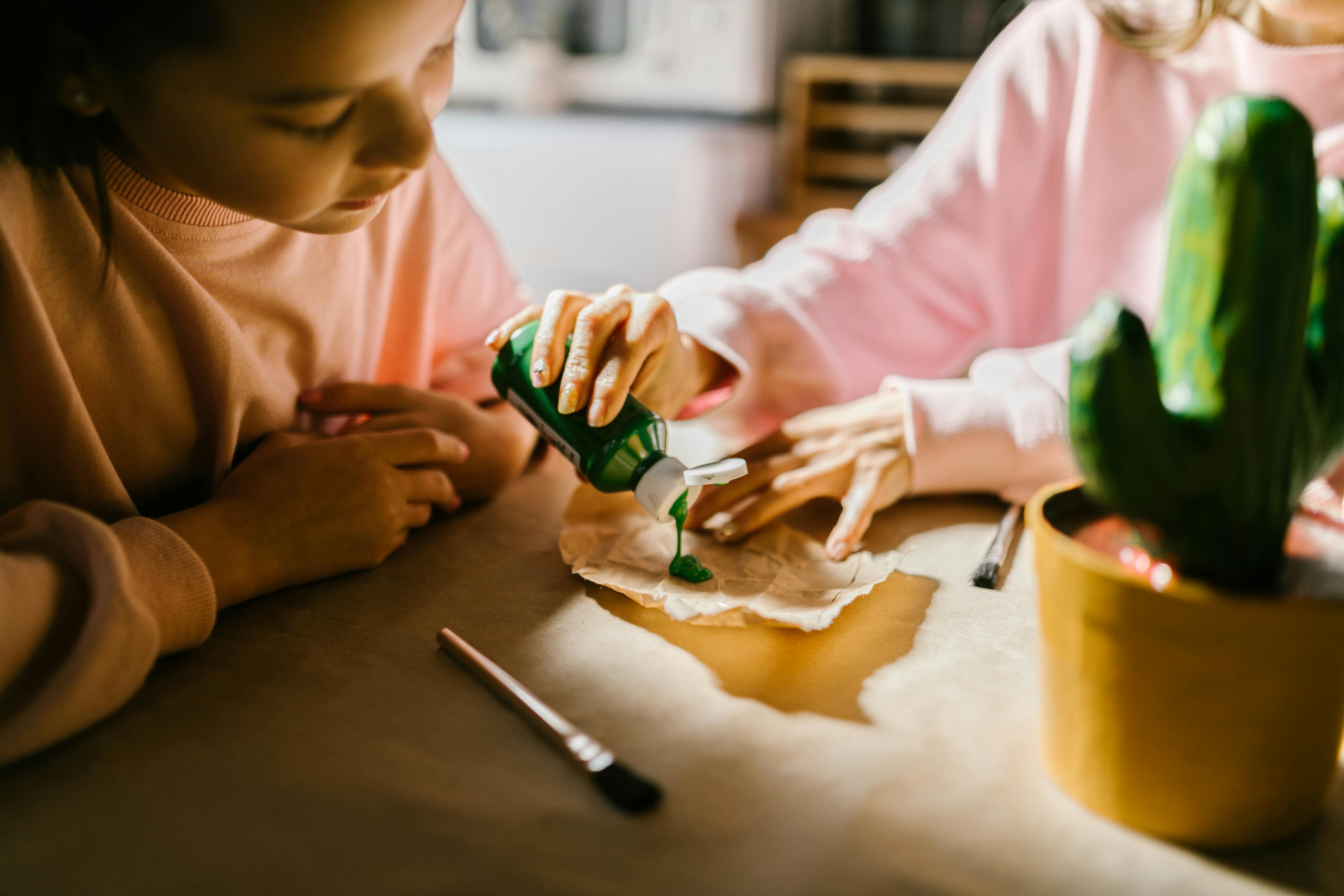 Creative handicraft lesson and games