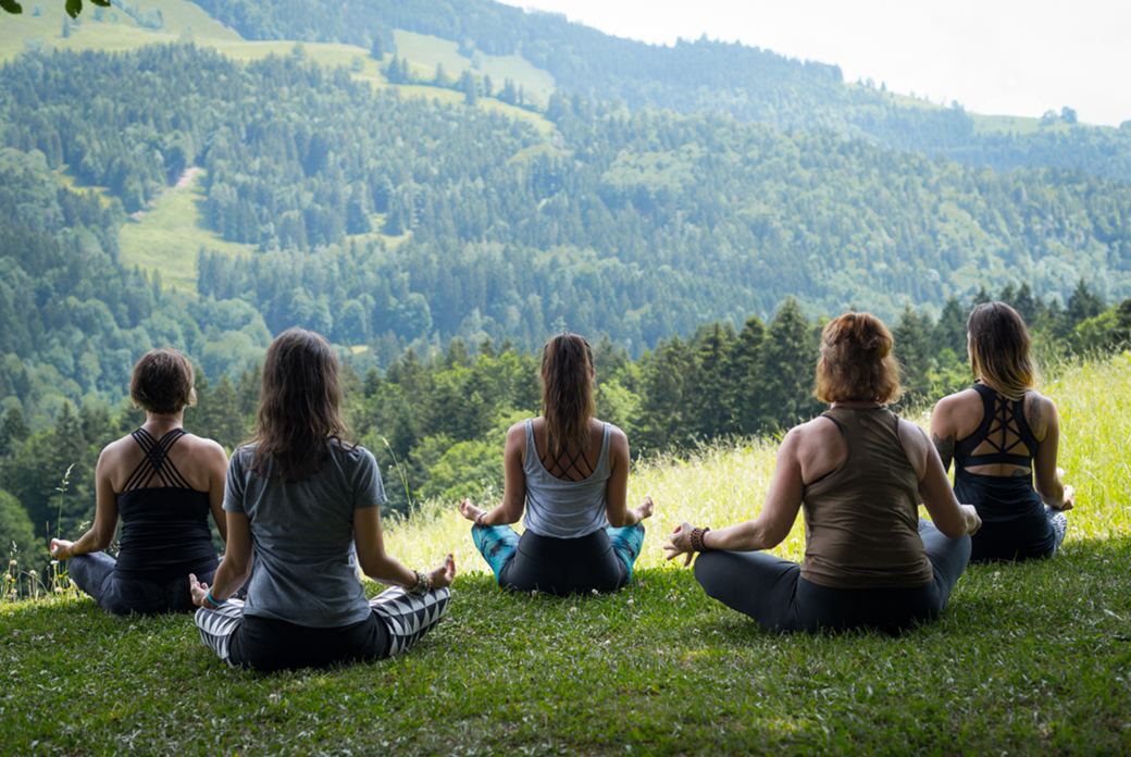 Auszeit und Meditation im Wald