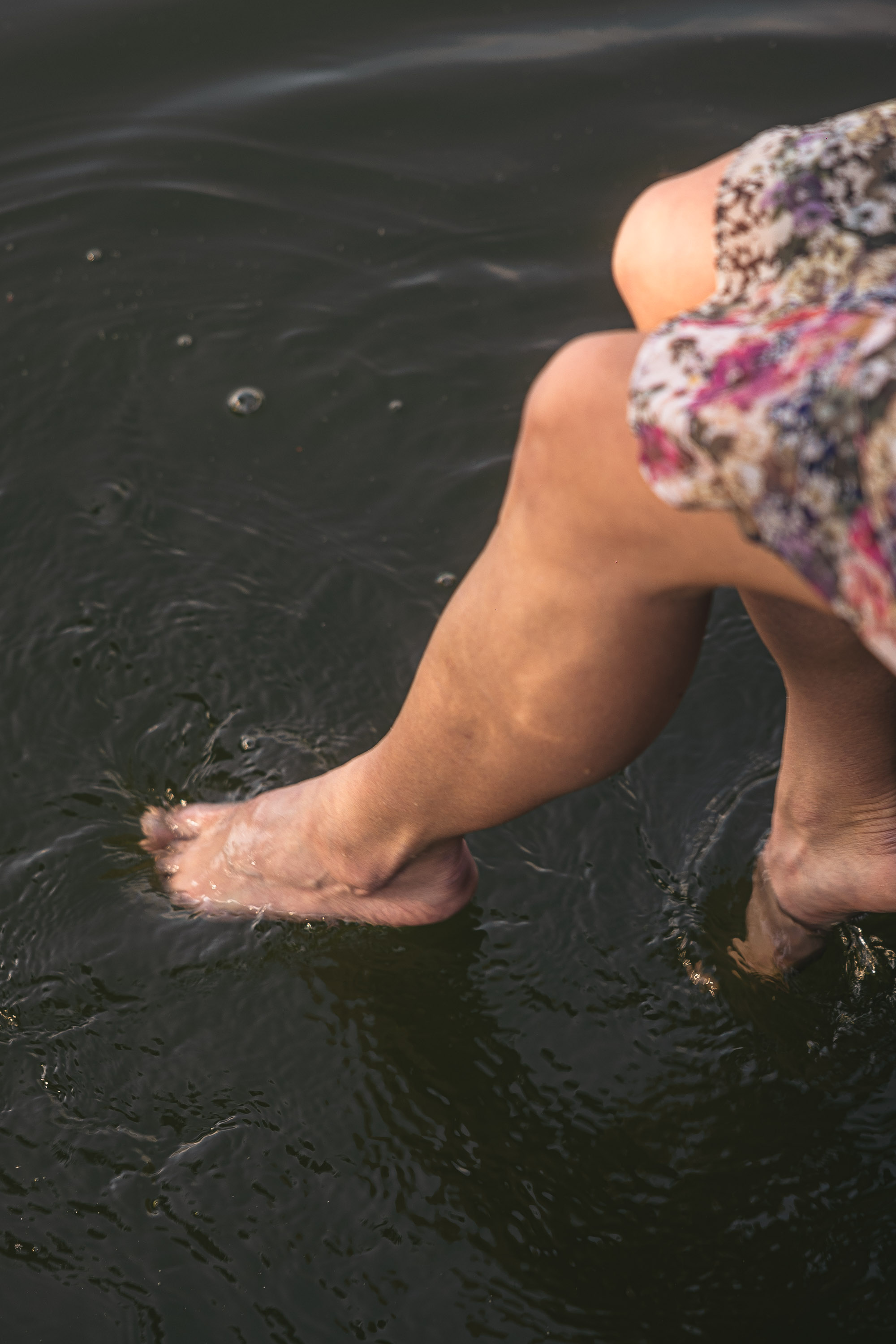 Pedicure with varnish