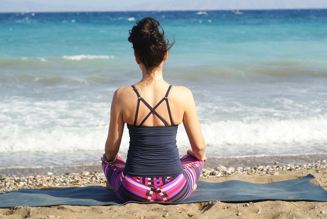 Yoga on the beach