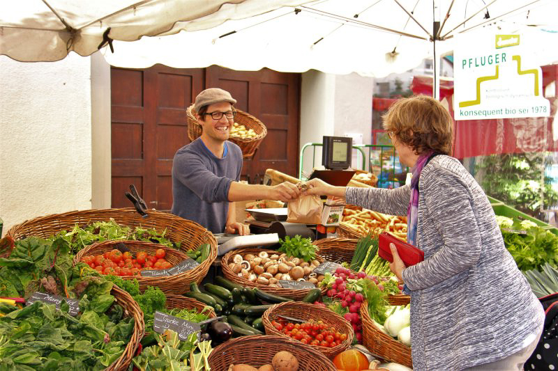 Weekly market in Isny