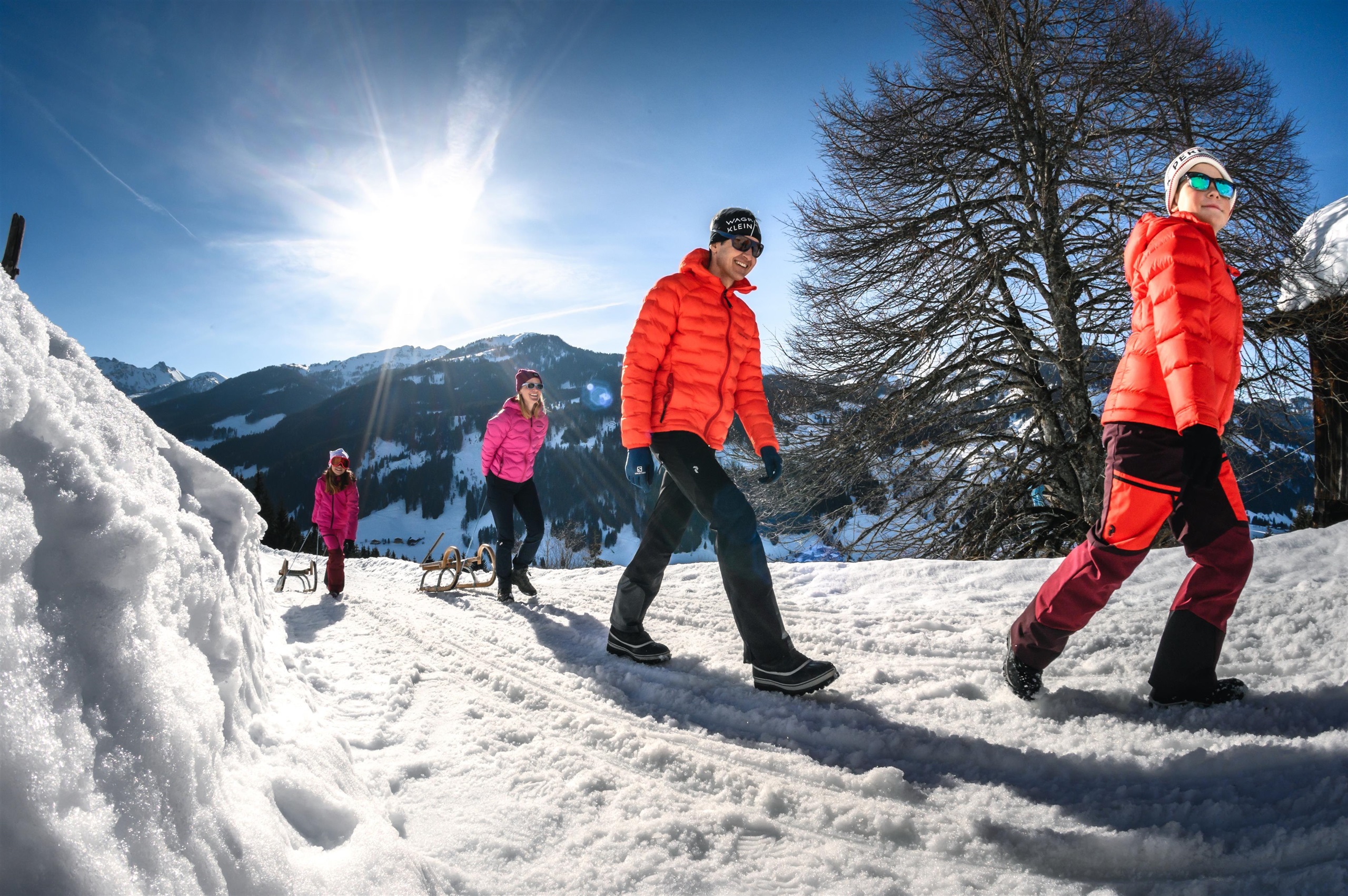 Rodeln deluxe – 7,5 km Naturrodelspaß mit Skidoo-Taxi