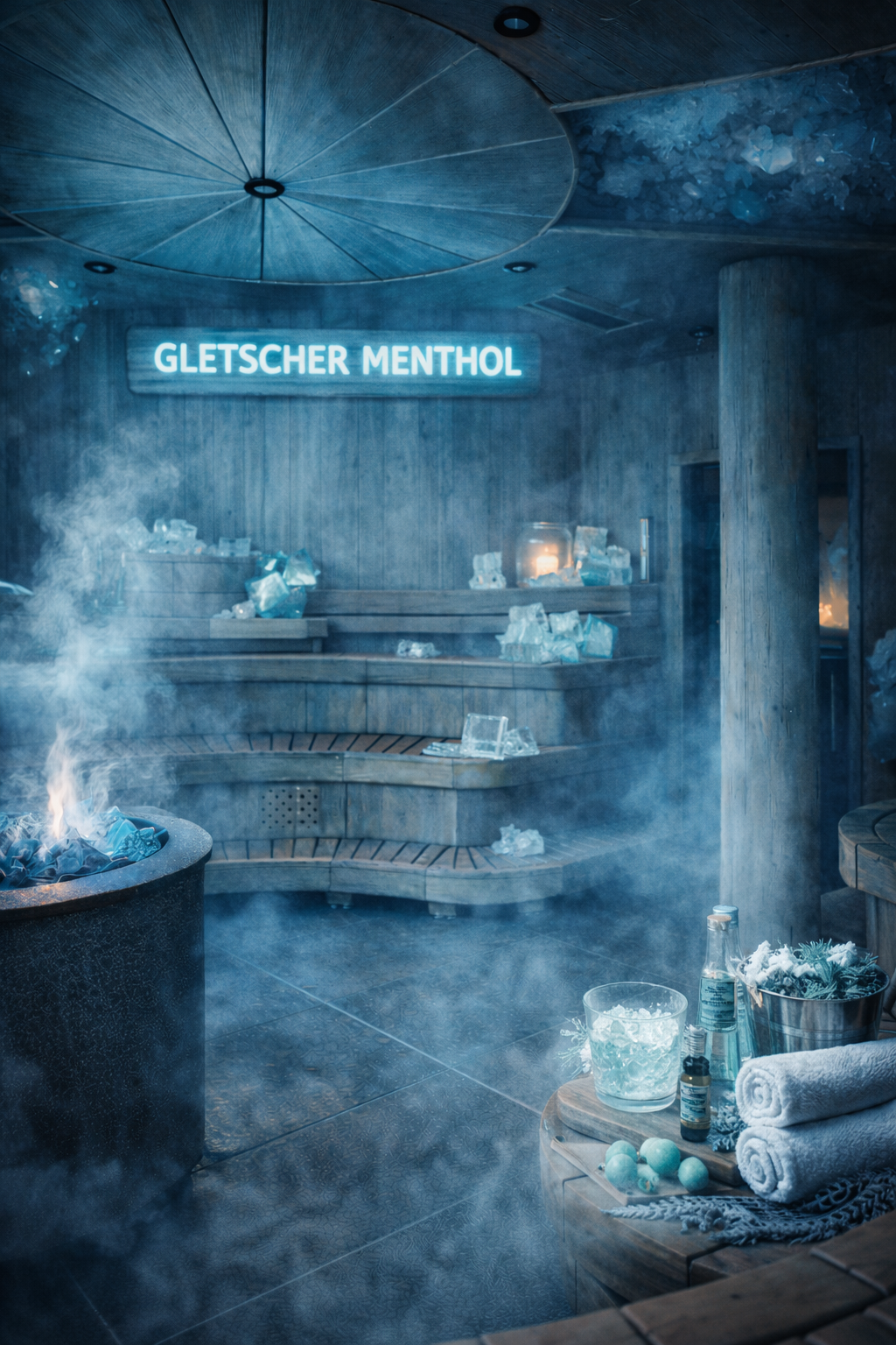 Gletscher-Menthol Aufguss