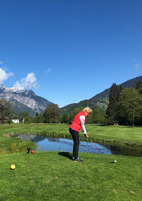 Golf taster with golf pro Michael