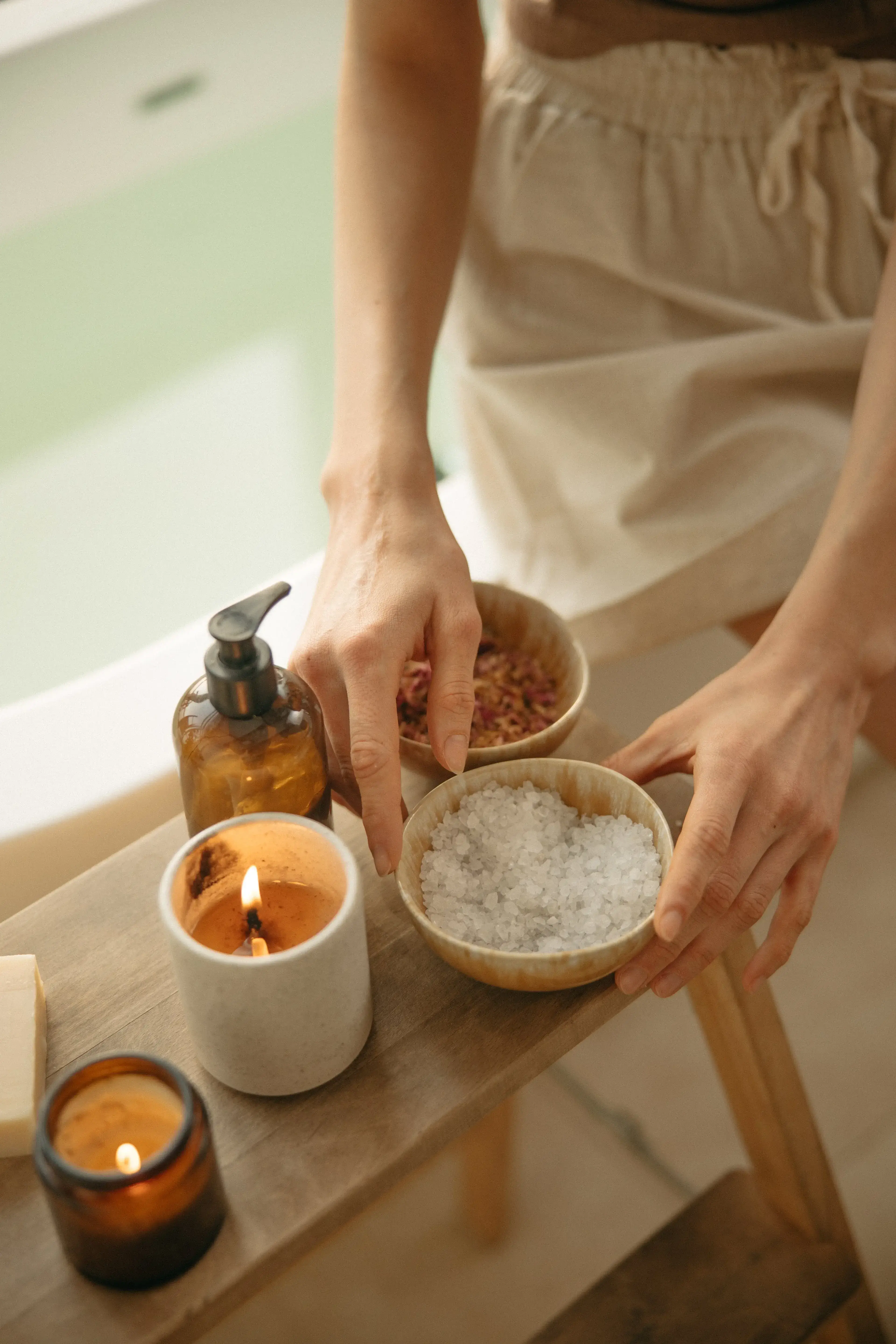 Grüntee-Detox-Peeling mit Saunameister Franz in unserem Dampfbad