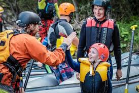 Family pirate rafting