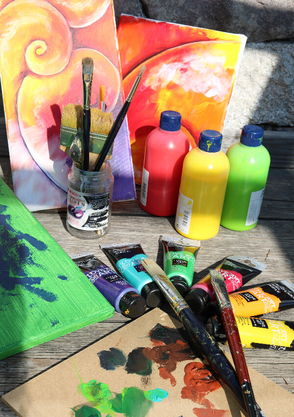 Painting course with artist "Mücke"