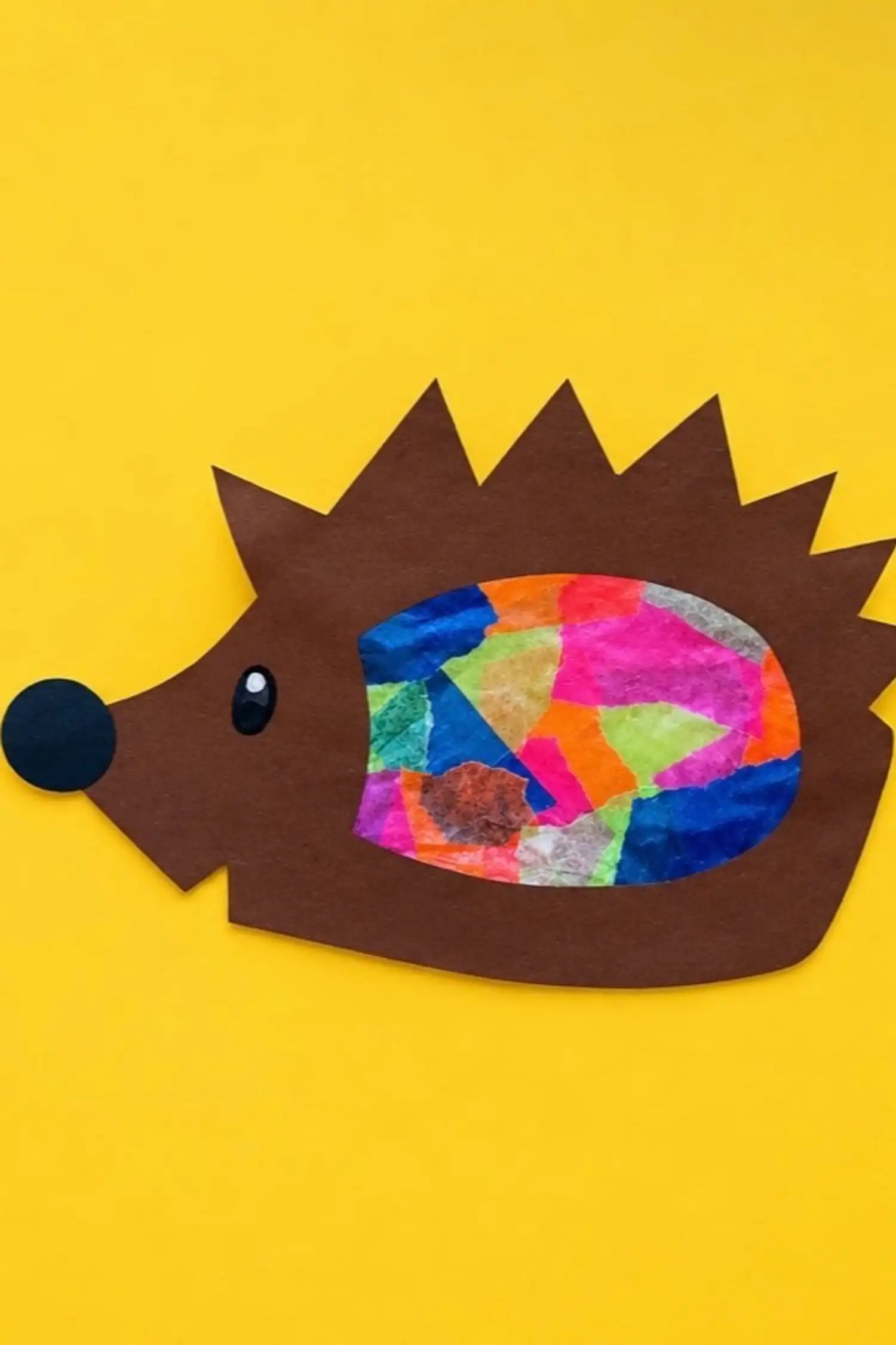 Bunte Igel Fenster Dekoration