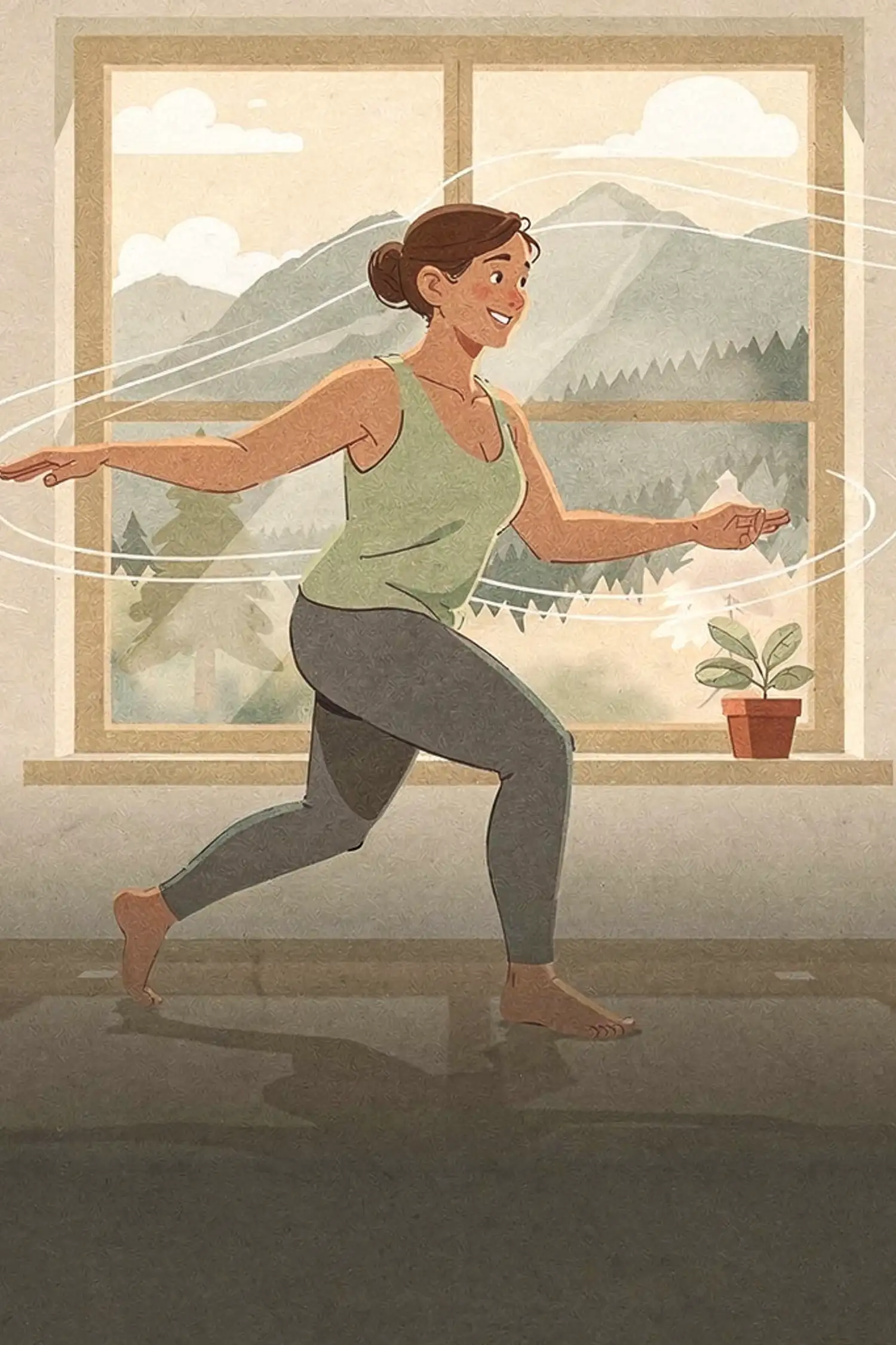 Power Aerobic im Yogaraum