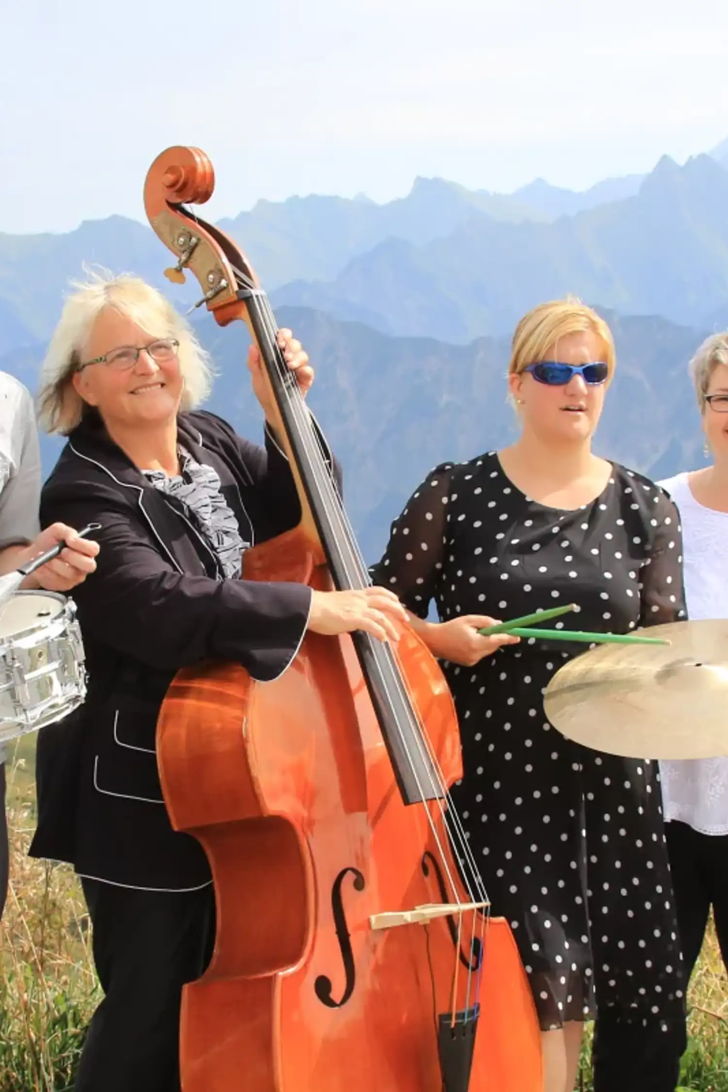 Hammel-Jazzband auf der Kanzelwand-Bergstation